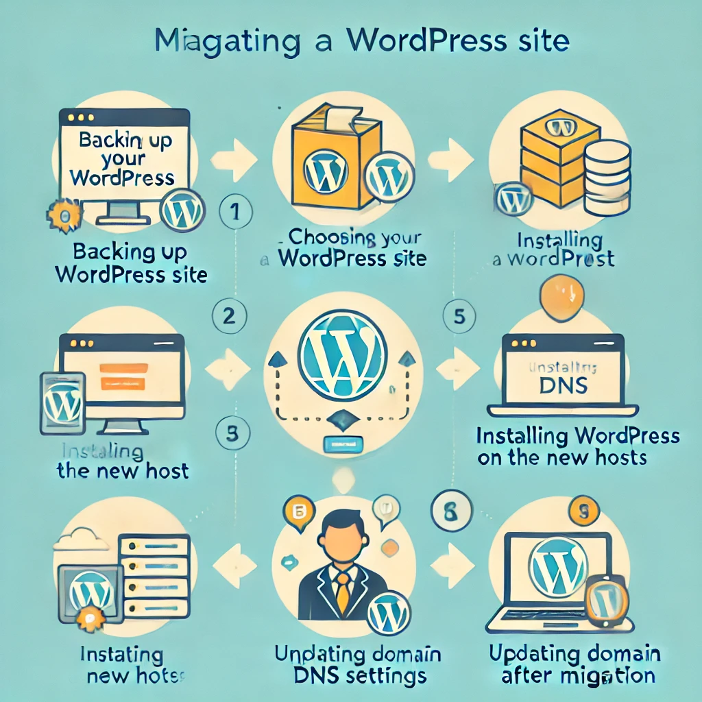 migrate wordpress site to new host