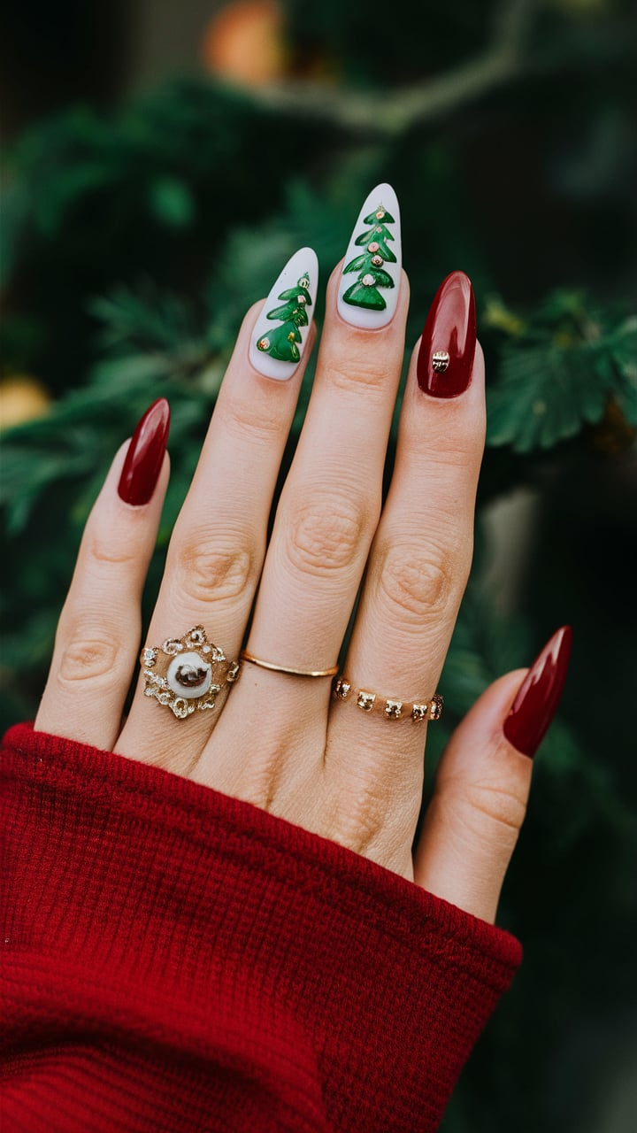 56+ Christmas Nails That Will Make Santa Take a Second Look!