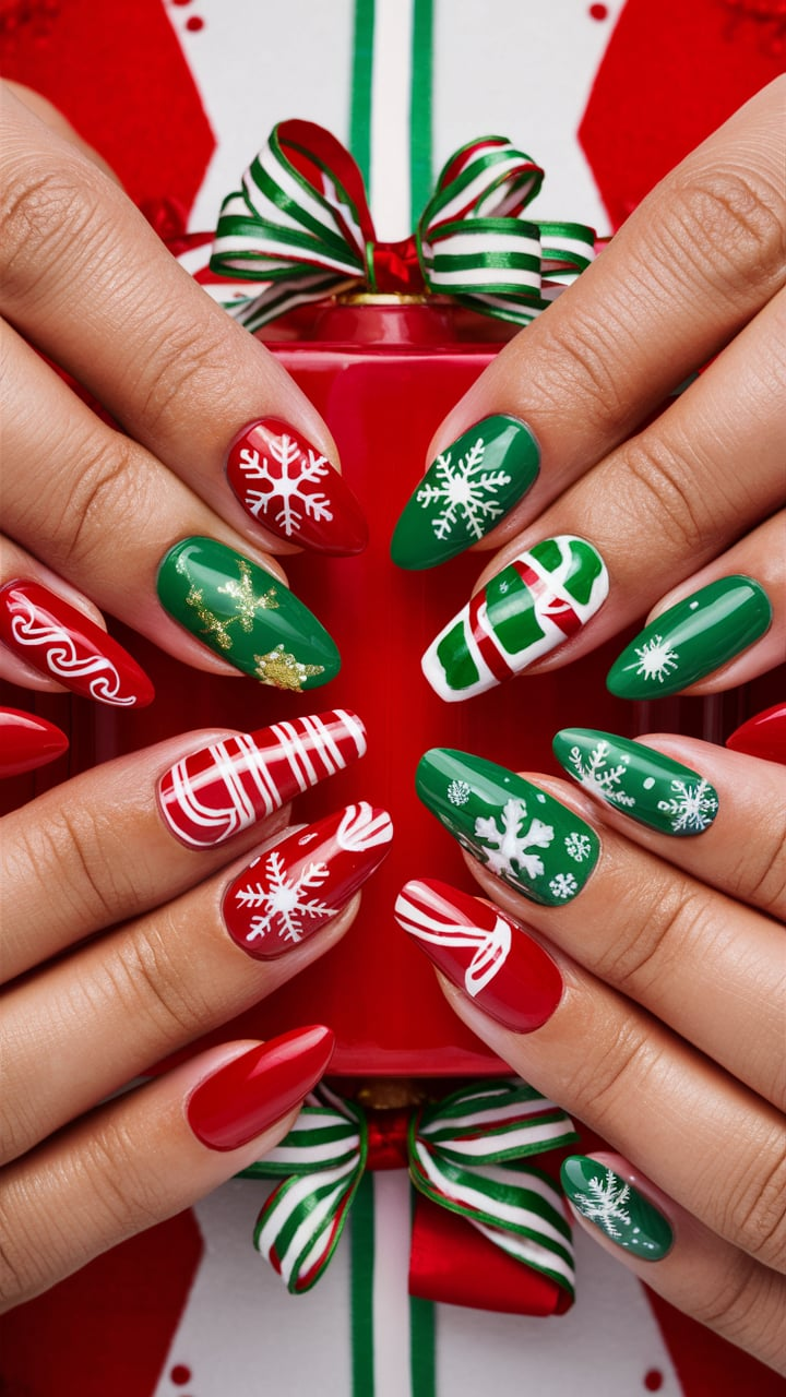 56+ Christmas Nails That Will Make Santa Take a Second Look!